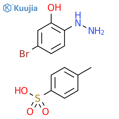 5-bromo-2-hydrazinylphenol structure