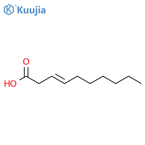 3-Decenoic acid structure