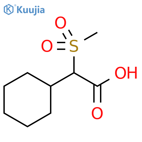 Cyclohexaneacetic acid, α-(methylsulfonyl)- structure