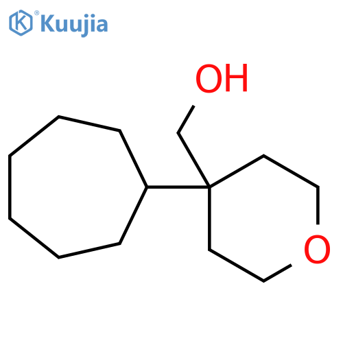 (4-cycloheptyloxan-4-yl)methanol structure