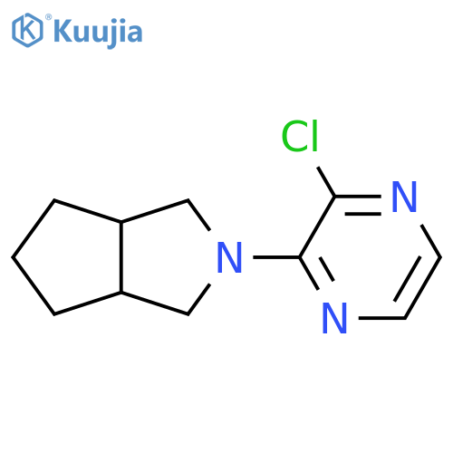 2-chloro-3-{octahydrocyclopenta[c]pyrrol-2-yl}pyrazine structure