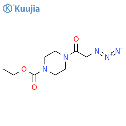 ethyl 4-(2-azidoacetyl)piperazine-1-carboxylate structure