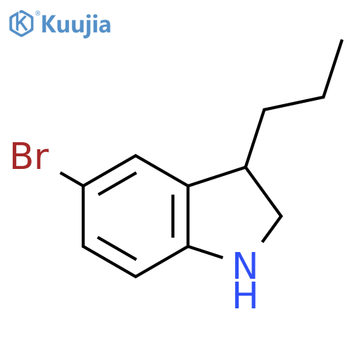 5-bromo-3-propyl-2,3-dihydro-1H-indole structure