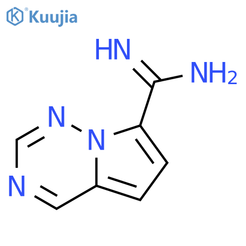 Pyrrolo[2,1-f][1,2,4]triazine-7-carboximidamide structure