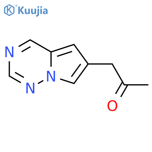 1-{pyrrolo[2,1-f][1,2,4]triazin-6-yl}propan-2-one structure