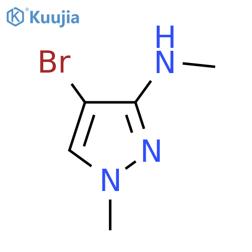 4-bromo-N,1-dimethyl-1H-pyrazol-3-amine structure
