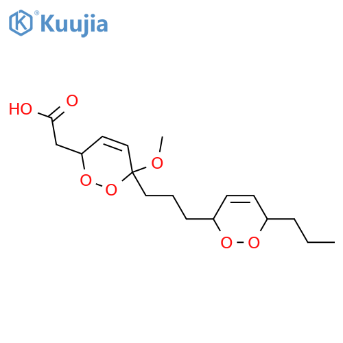 6-[3-(3,6-Dihydro-6-propyl-1,2-dioxin-3-yl)propyl]-3,6-dihydro-6-methoxy-1,2-dioxin-3-acetic acid structure