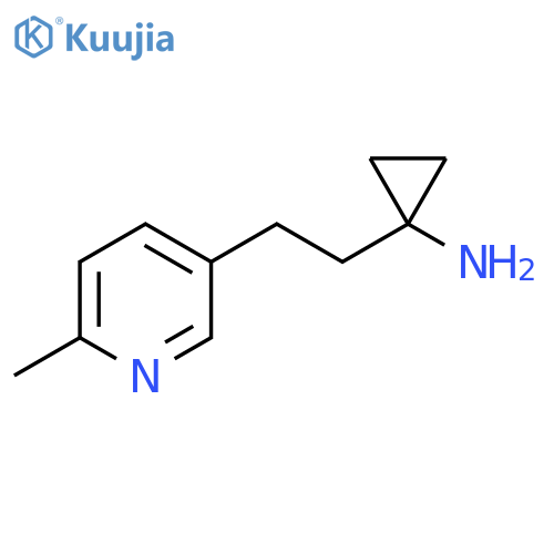 1-2-(6-methylpyridin-3-yl)ethylcyclopropan-1-amine structure