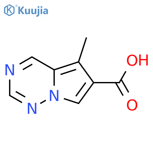 5-methylpyrrolo[2,1-f][1,2,4]triazine-6-carboxylic acid structure