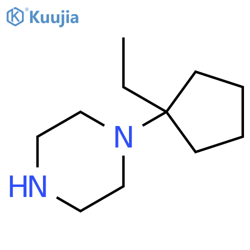 Piperazine, 1-(1-ethylcyclopentyl)- structure