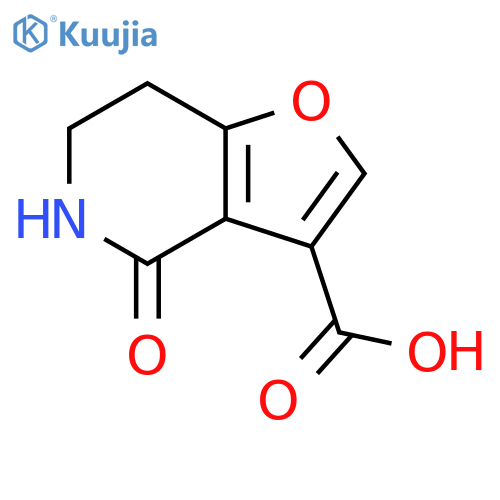 4-oxo-4H,5H,6H,7H-furo3,2-cpyridine-3-carboxylic acid structure