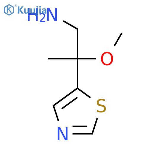 2-methoxy-2-(1,3-thiazol-5-yl)propan-1-amine structure
