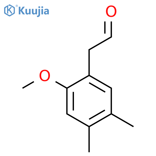 2-(2-methoxy-4,5-dimethylphenyl)acetaldehyde structure