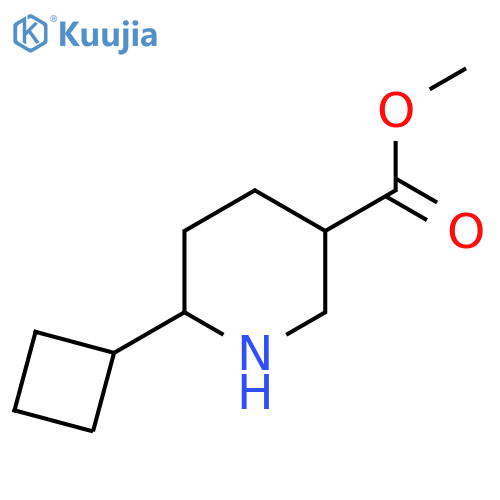 Methyl 6-cyclobutylpiperidine-3-carboxylate structure
