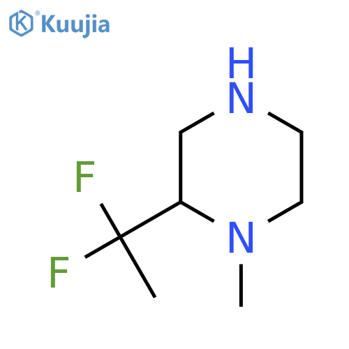 2-(1,1-difluoroethyl)-1-methylpiperazine structure