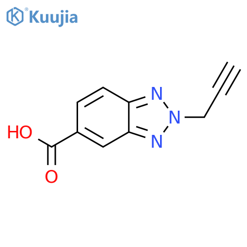 2-Prop-2-ynyl-2H-benzotriazole-5-carboxylic acid structure