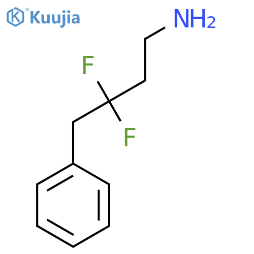 3,3-difluoro-4-phenylbutan-1-amine structure