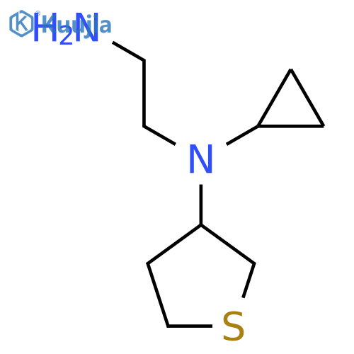 N1-Cyclopropyl-N1-(tetrahydrothiophen-3-yl)ethane-1,2-diamine structure