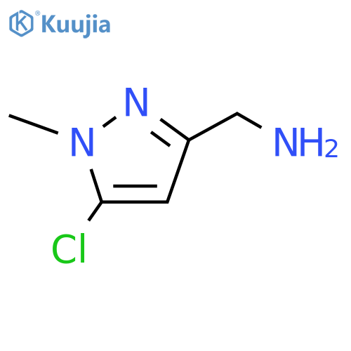 (5-chloro-1-methyl-1H-pyrazol-3-yl)methanamine structure