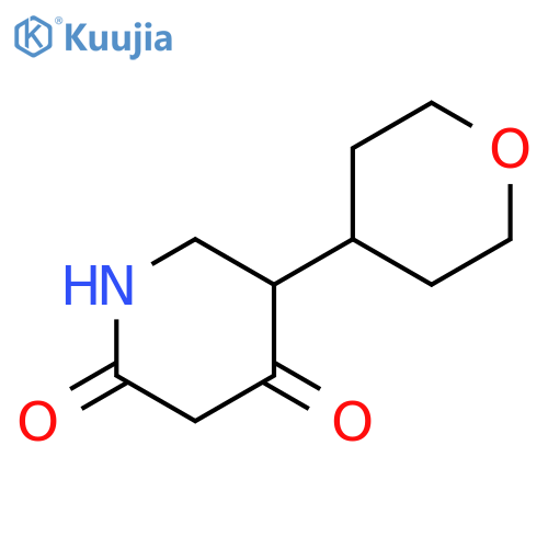 5-(oxan-4-yl)piperidine-2,4-dione structure