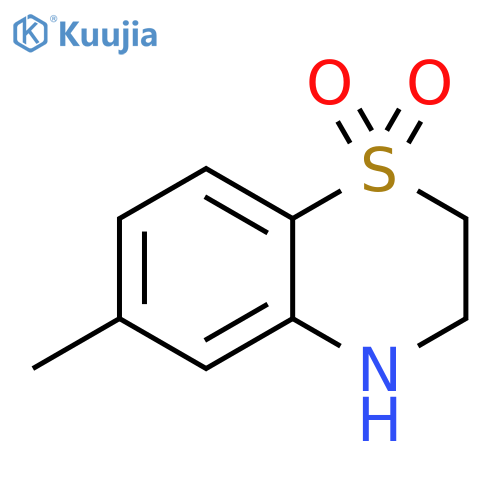 6-methyl-3,4-dihydro-2H-1lambda6,4-benzothiazine-1,1-dione structure