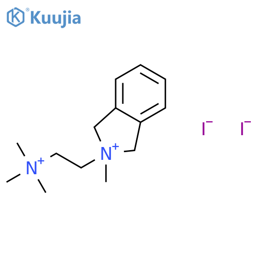 1H-Isoindolium,2,3-dihydro-2-methyl-2-[2-(trimethylammonio)ethyl]-, iodide (1:2) structure