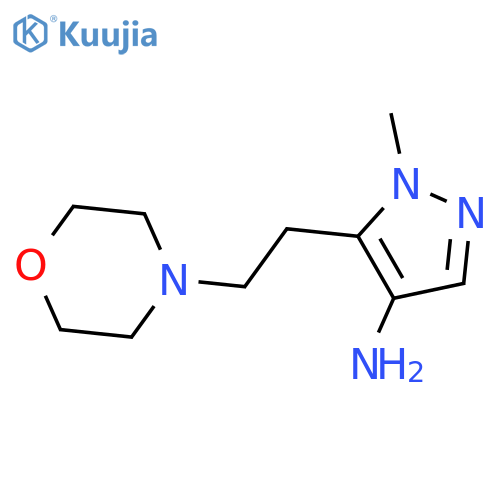 1-methyl-5-2-(morpholin-4-yl)ethyl-1H-pyrazol-4-amine structure