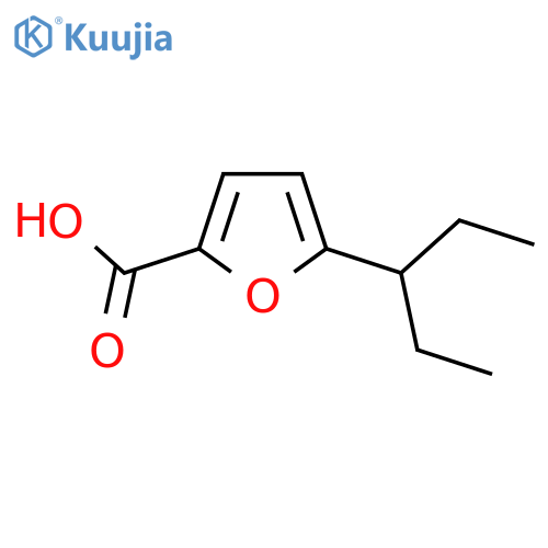 5-(Pentan-3-yl)furan-2-carboxylic acid structure