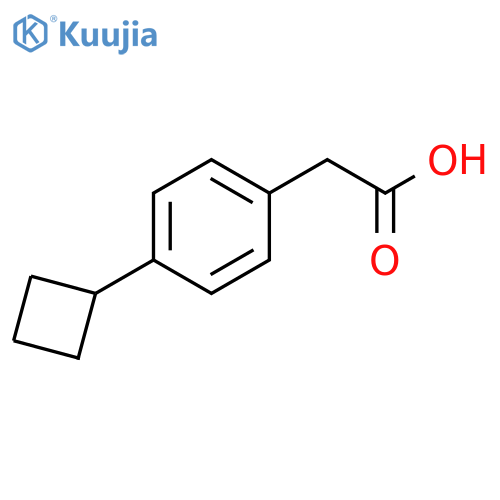2-(4-cyclobutylphenyl)acetic acid structure