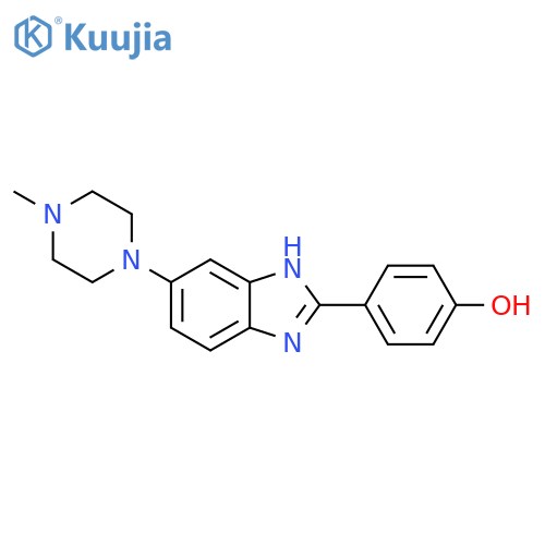 Phenol, 4-[5-(4-methyl-1-piperazinyl)-1H-benzimidazol-2-yl]- structure