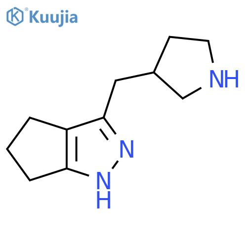 3-({1H,4H,5H,6H-cyclopentacpyrazol-3-yl}methyl)pyrrolidine structure