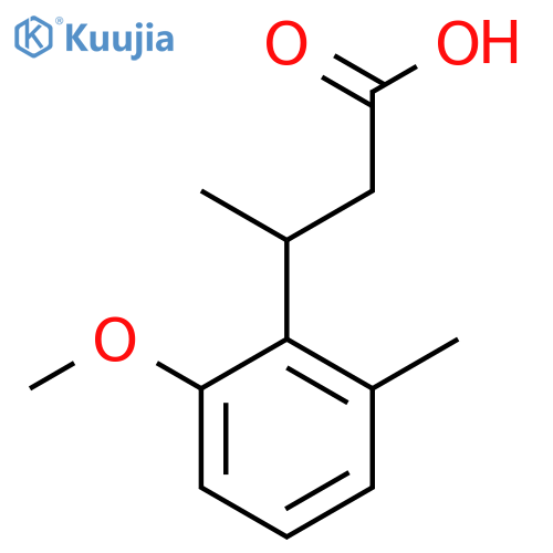3-(2-methoxy-6-methylphenyl)butanoic acid structure
