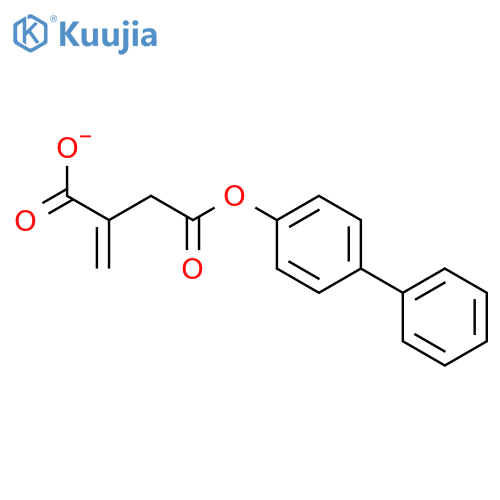 butanedioic acid, 2-methylene-, 4-[1,1'-biphenyl]-4-yl ester structure