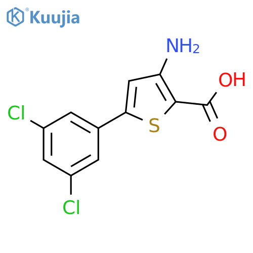 3-amino-5-(3,5-dichlorophenyl)thiophene-2-carboxylic acid structure