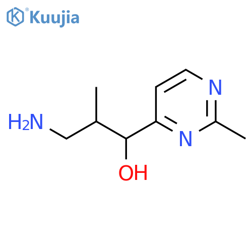 3-Amino-2-methyl-1-(2-methylpyrimidin-4-YL)propan-1-OL structure