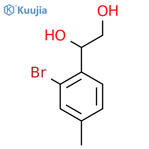 1-(2-Bromo-4-methylphenyl)ethane-1,2-diol structure