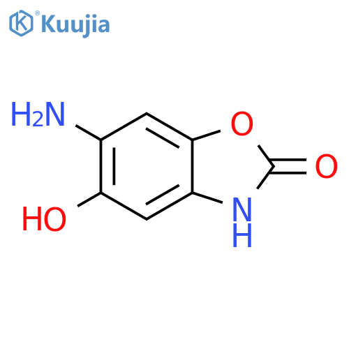 6-amino-5-hydroxy-2,3-dihydro-1,3-benzoxazol-2-one structure