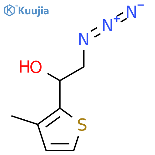 2-azido-1-(3-methylthiophen-2-yl)ethan-1-ol structure