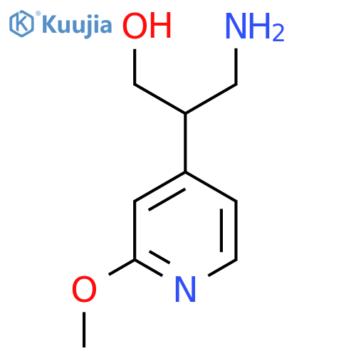 3-amino-2-(2-methoxypyridin-4-yl)propan-1-ol structure
