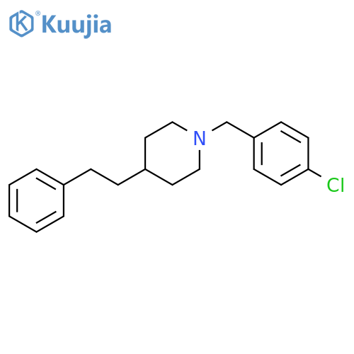 Piperidine, 1-[(4-chlorophenyl)methyl]-4-(2-phenylethyl)- structure