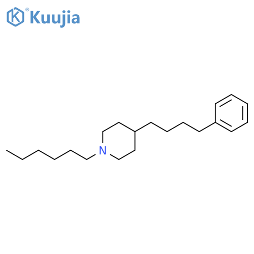 Piperidine, 1-hexyl-4-(4-phenylbutyl)- structure