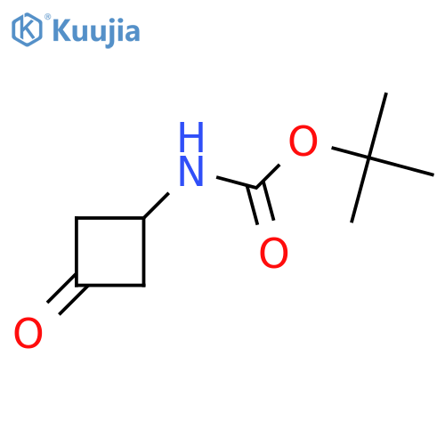 tert-butyl N-(3-oxocyclobutyl)carbamate structure