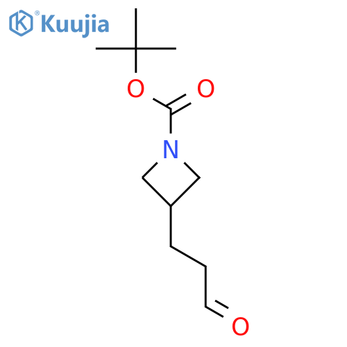tert-butyl 3-(3-oxopropyl)azetidine-1-carboxylate structure