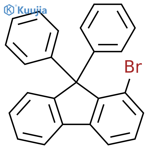 9H-fluorene,1-bromo-9,9-diphenyl- structure