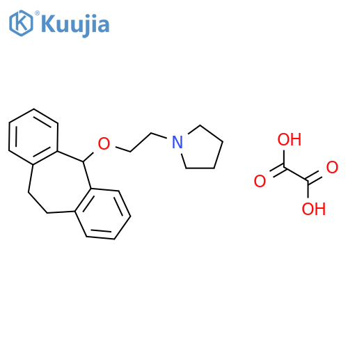 1-[2-(10,11-dihydro-5H-dibenzo[a,d][7]annulen-5-yloxy)ethyl]pyrrolidine ethanedioate (1:1) structure