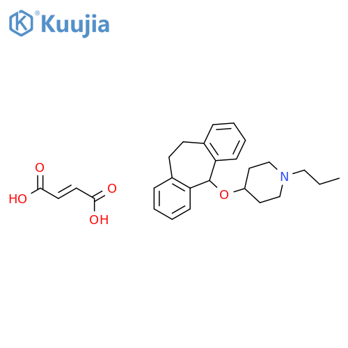 4-(10,11-dihydro-5H-dibenzo[a,d][7]annulen-5-yloxy)-1-propylpiperidine (2Z)-but-2-enedioate structure