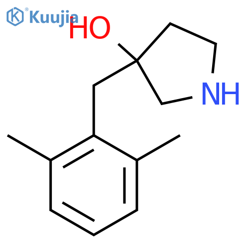 3-(2,6-dimethylphenyl)methylpyrrolidin-3-ol structure