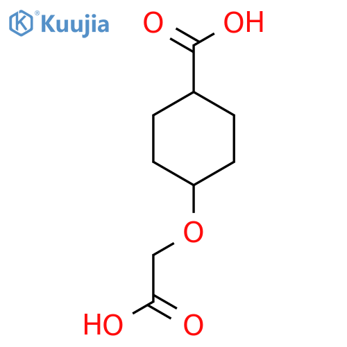 4-(carboxymethoxy)cyclohexane-1-carboxylic acid structure