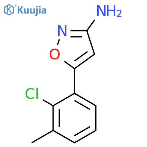 5-(2-chloro-3-methylphenyl)-1,2-oxazol-3-amine structure