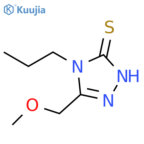 2,4-Dihydro-5-(methoxymethyl)-4-propyl-3H-1,2,4-triazole-3-thione structure